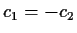 $ c_1=-c_2$