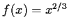 $ f(x) = x^{2/3}$