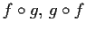 $ f\circ g,\, g\circ f$