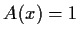 $\displaystyle A(x)=1$