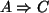 $ A\Rightarrow C$