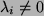 $ \lambda_i \ne 0$