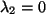 $ \lambda_2 =0$