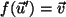 $ f(\vec{u}')=\vec{v}$